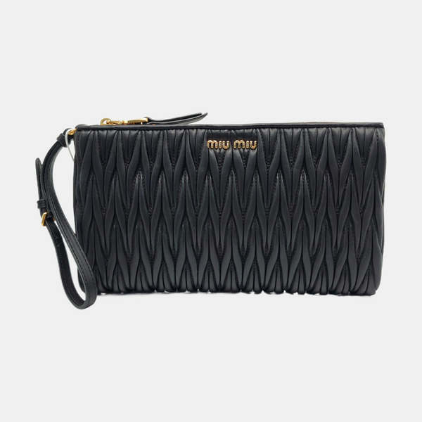 Matelassé Quilted Lambskin Black