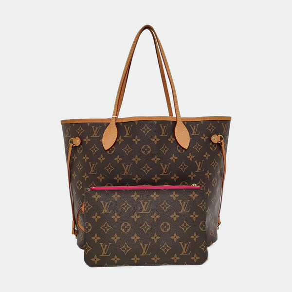 NEVERFULL MM Monogram Coated Canvas Brown