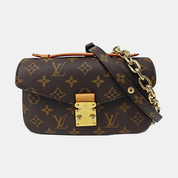 MÉTIS EAST WEST Monogram Coated Canvas Brown