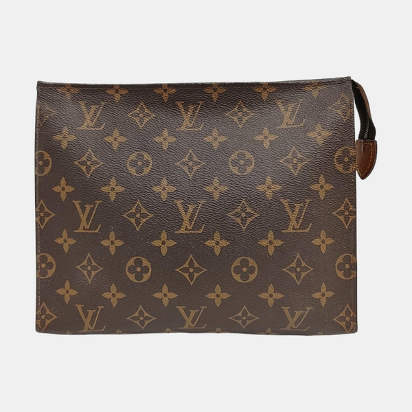 TOILET POCKET 26 Monogram Coated Canvas Brown