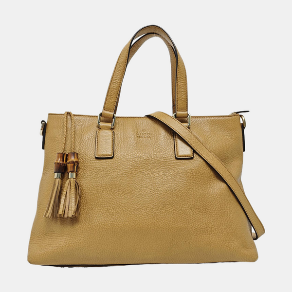 Calfskin Tote Bag Yellow