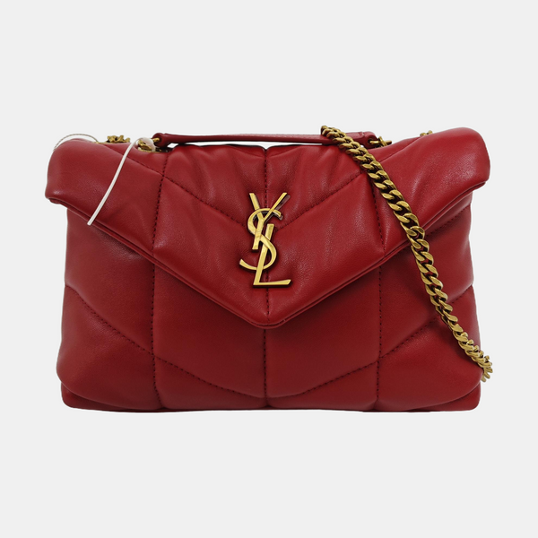 PUFFER Mini Quilted Lambskin Red