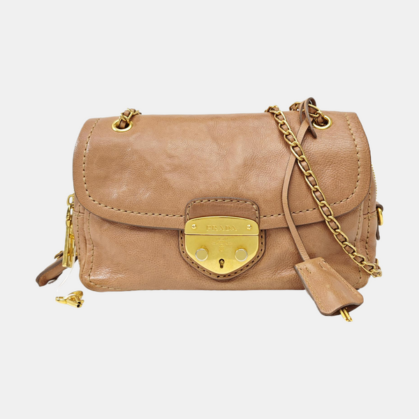 Calfskin Shoulder Bag Pink