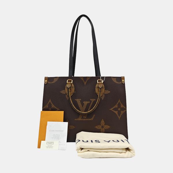 ONTHEGO MM Monogram Coated Canvas Brown