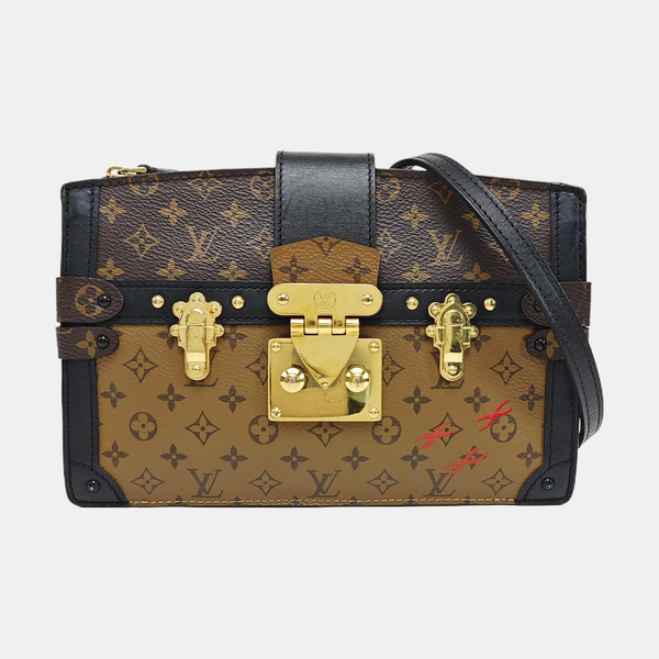 TRUNK Monogram Coated Canvas Brown