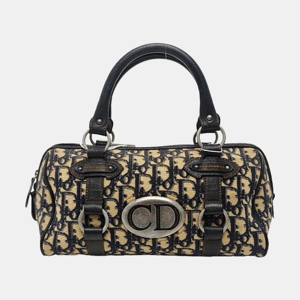 Oblique Canvas Top Handle Bag Multicolor