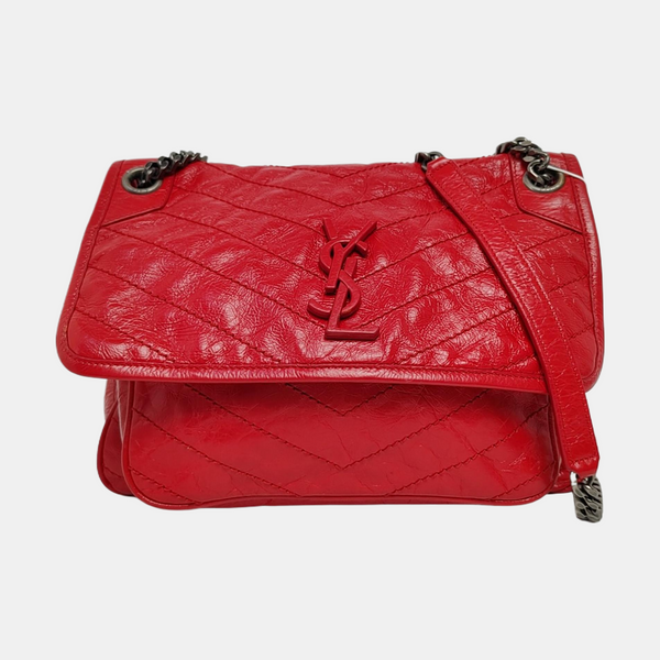 Authenticated pre-owned NIKI Medium Quilted Calfskin Red - Shoulder Bag at Looply