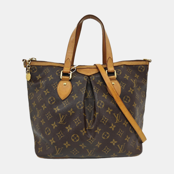PALERMO PM Monogram Coated Canvas Brown