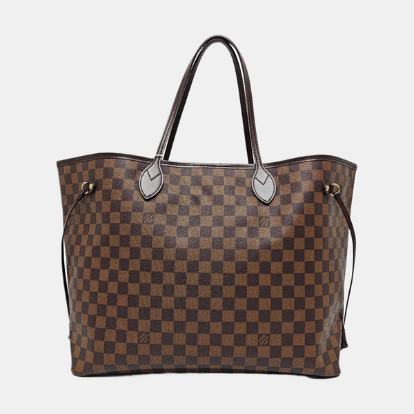NEVERFULL GM Damier Ebene Coated Canvas Brown