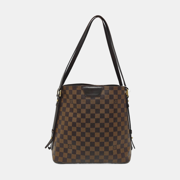 RIVINGTON Damier Ebene Coated Canvas Brown