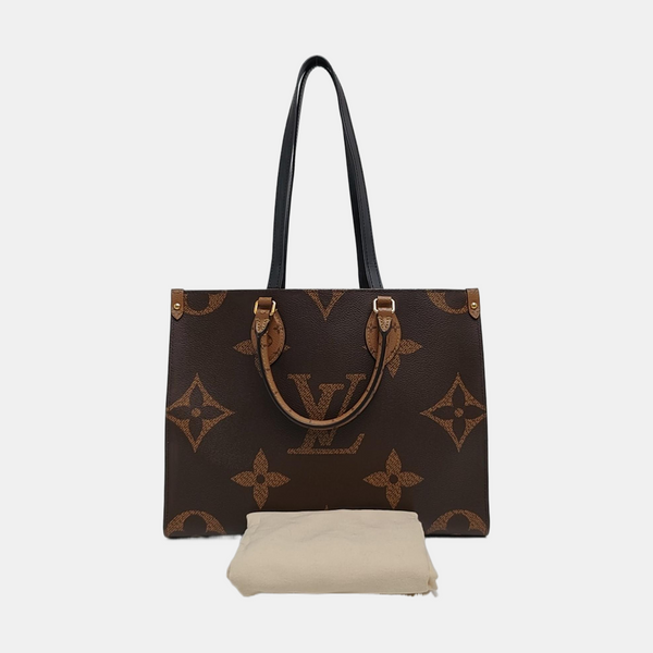 ONTHEGO MM Monogram Coated Canvas Brown