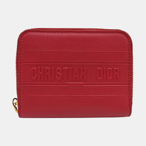 Calfskin Coin Purse Red