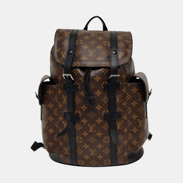 CHRISTOPHER PM Monogram Coated Canvas Brown