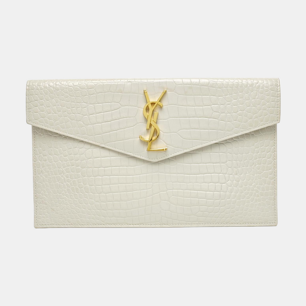 UPTOWN Small Calfskin White