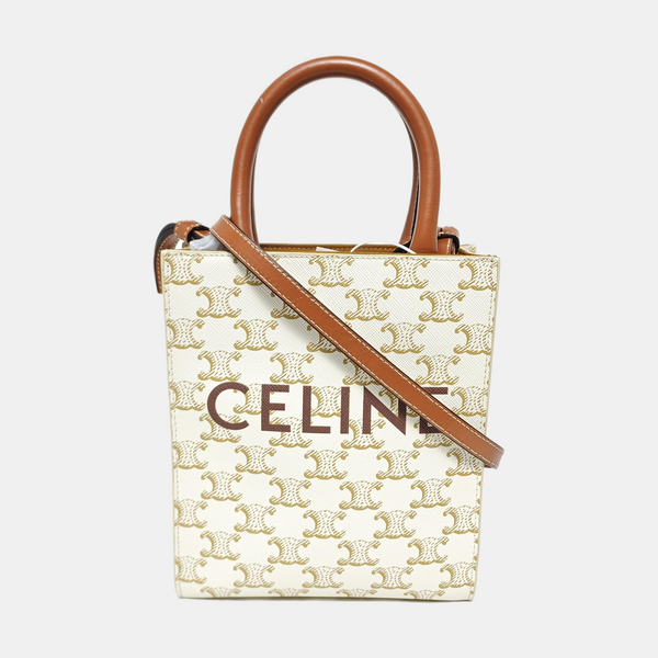 CABAS CELINE Mini Coated Canvas White