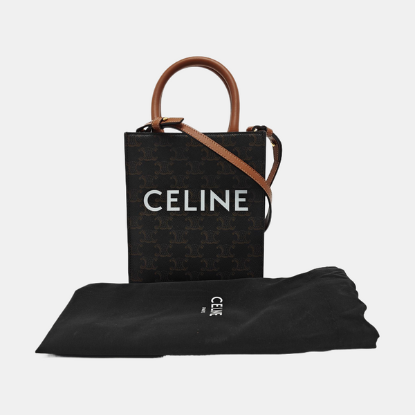 CABAS CELINE Mini Coated Canvas Brown