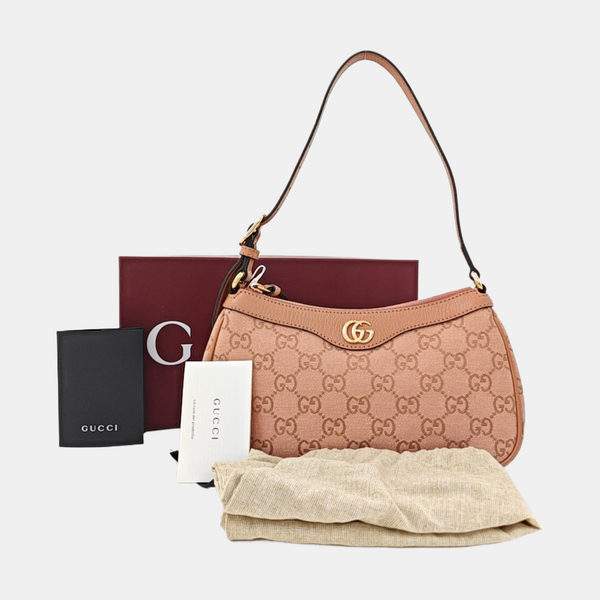 Ophidia Small Monogram Canvas Pink