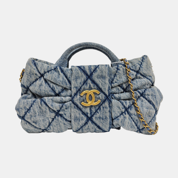 Quilted Denim Blue