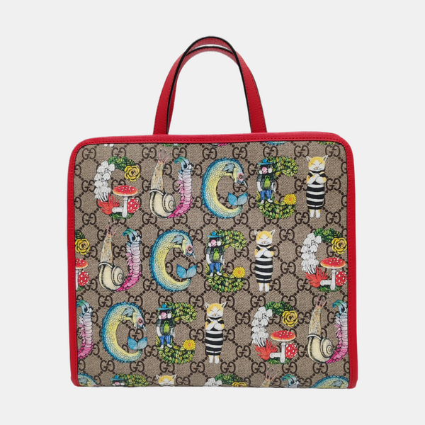 Children’s GG Bucket Monogram Coated Canvas Beige