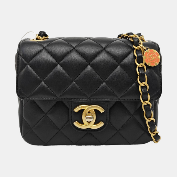 CLASSIC FLAP Mini Quilted Lambskin Black