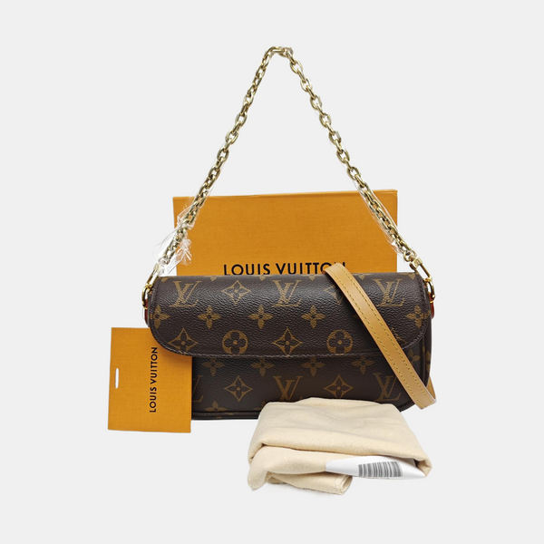 IVY Monogram Coated Canvas Brown