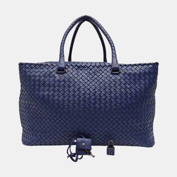 Calfskin Tote Bag Blue