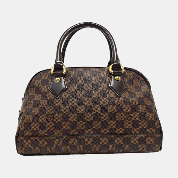 DUOMO Damier Ebene Coated Canvas Brown
