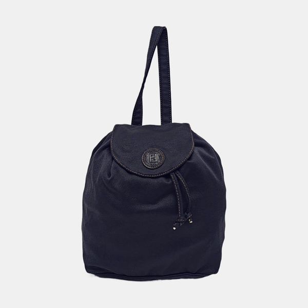 Fabric Top Handle Bag Blue