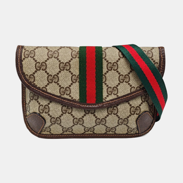 Ophidia Mini Monogram Coated Canvas Beige