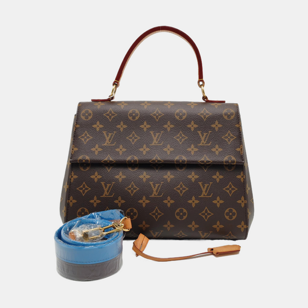 CLUNY BB Monogram Coated Canvas Brown