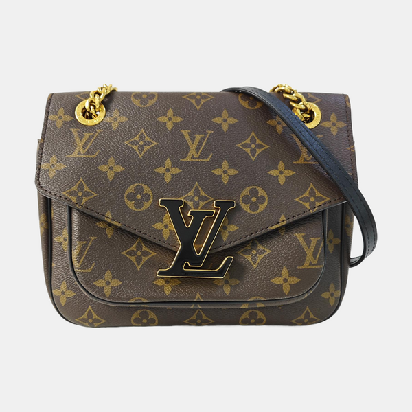 PASSY Monogram Coated Canvas Brown