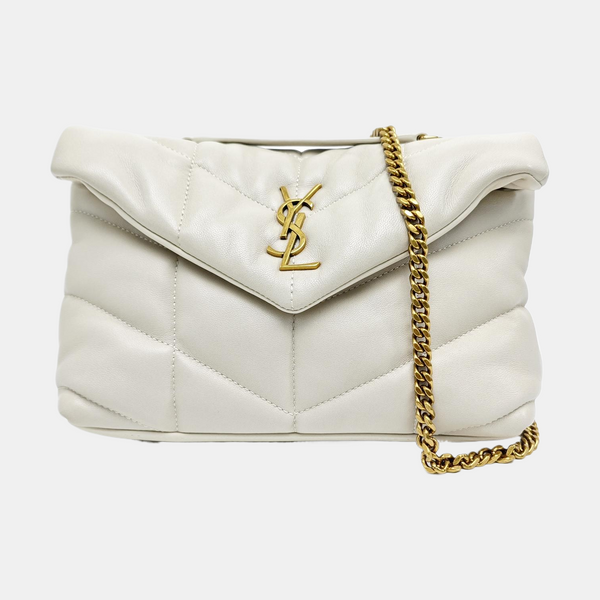 PUFFER Mini Quilted Lambskin Gray