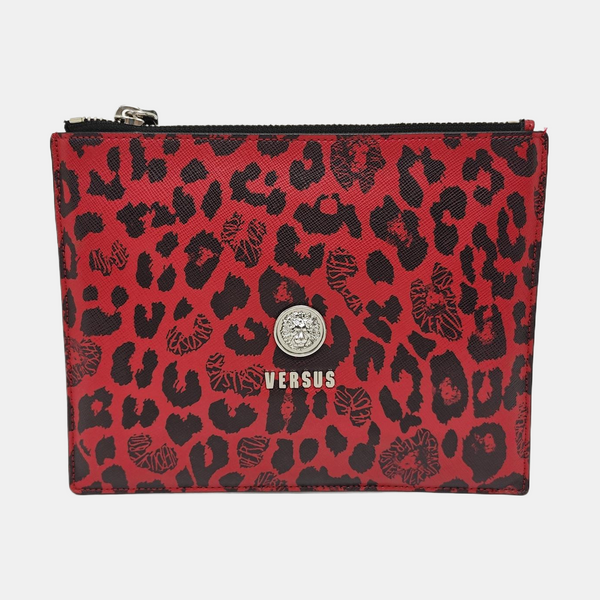 Calfskin Clutch Red