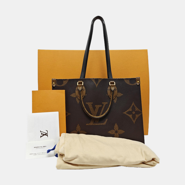 ONTHEGO MM Monogram Coated Canvas Brown