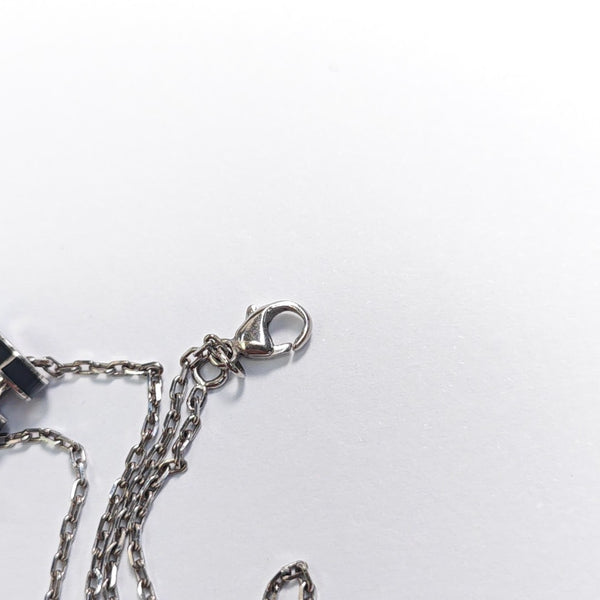 Pop H Metal Silver Necklace