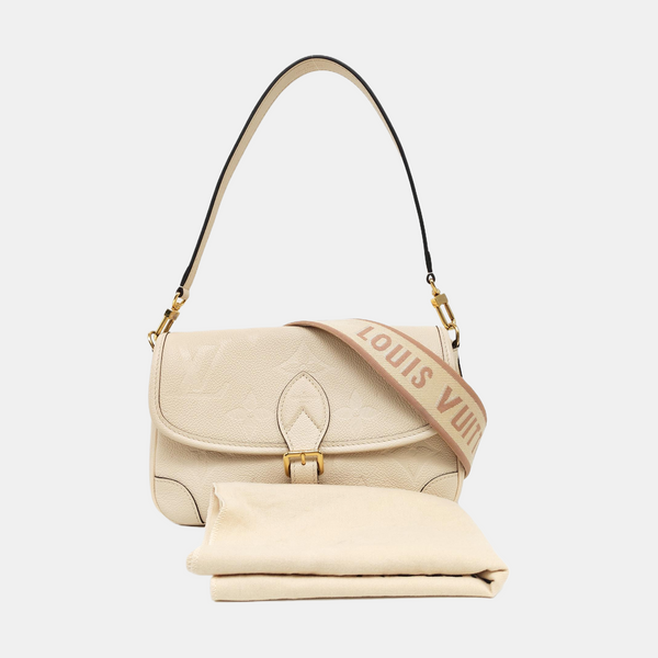 DIANE Monogram Calfskin Beige