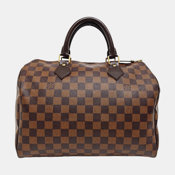 SPEEDY 30 Damier Ebene Coated Canvas Brown