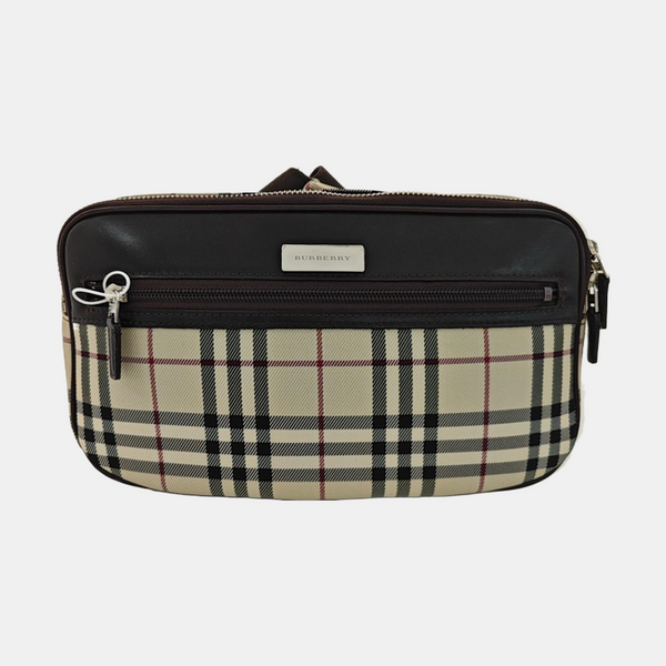 Fabric Belt Bag Brown