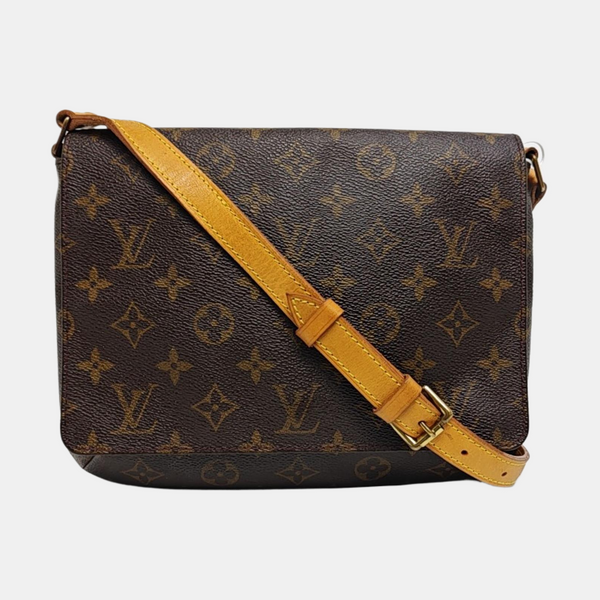 MUSETTE TANGO Monogram Coated Canvas Brown