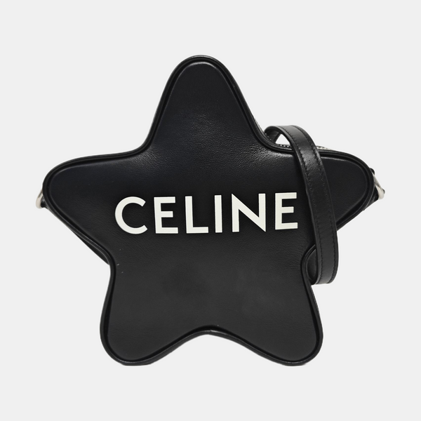 Calfskin Shoulder Bag Small Black