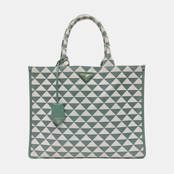 Fabric Tote Bag Large Green