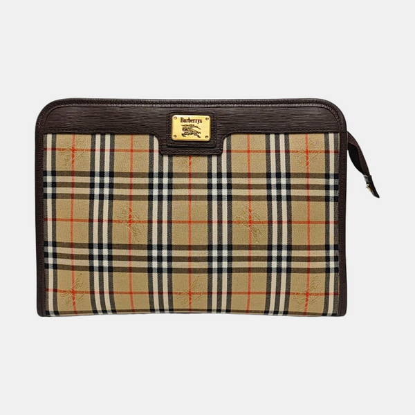 Canvas Clutch Beige
