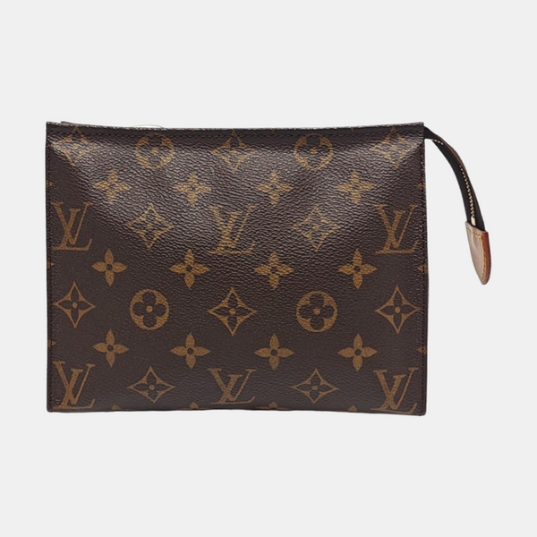 TOILET POCKET 19 Monogram Coated Canvas Brown