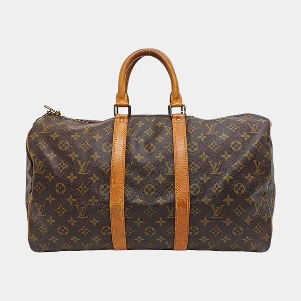 SAC SOUPLE 45 Monogram Coated Canvas Brown