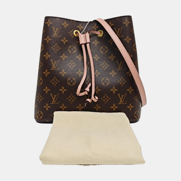 NÉONOÉ MM Monogram Coated Canvas Brown