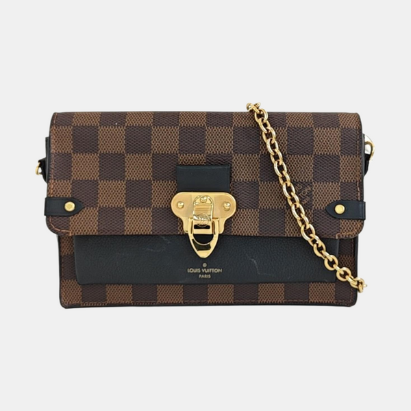 VAVIN Damier Ebene Coated Canvas Brown