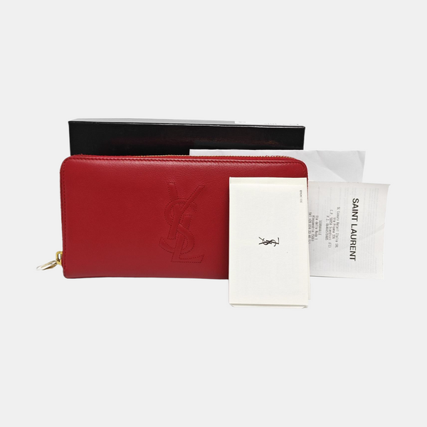 MONOGRAM Quilted Calfskin Red Wallet