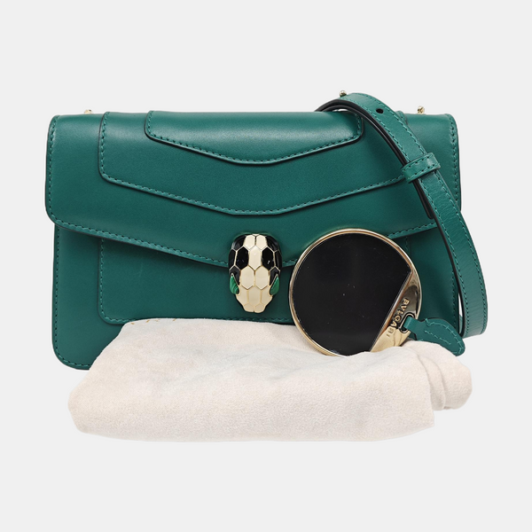 SERPENTI FOREVER Small Calfskin Green