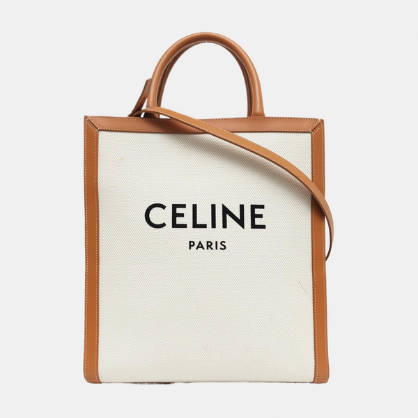 Authenticated pre-owned CABAS CELINE Small Canvas White - Shoulder Bag at Looply