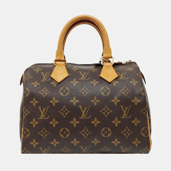 SPEEDY 25 Monogram Coated Canvas Brown